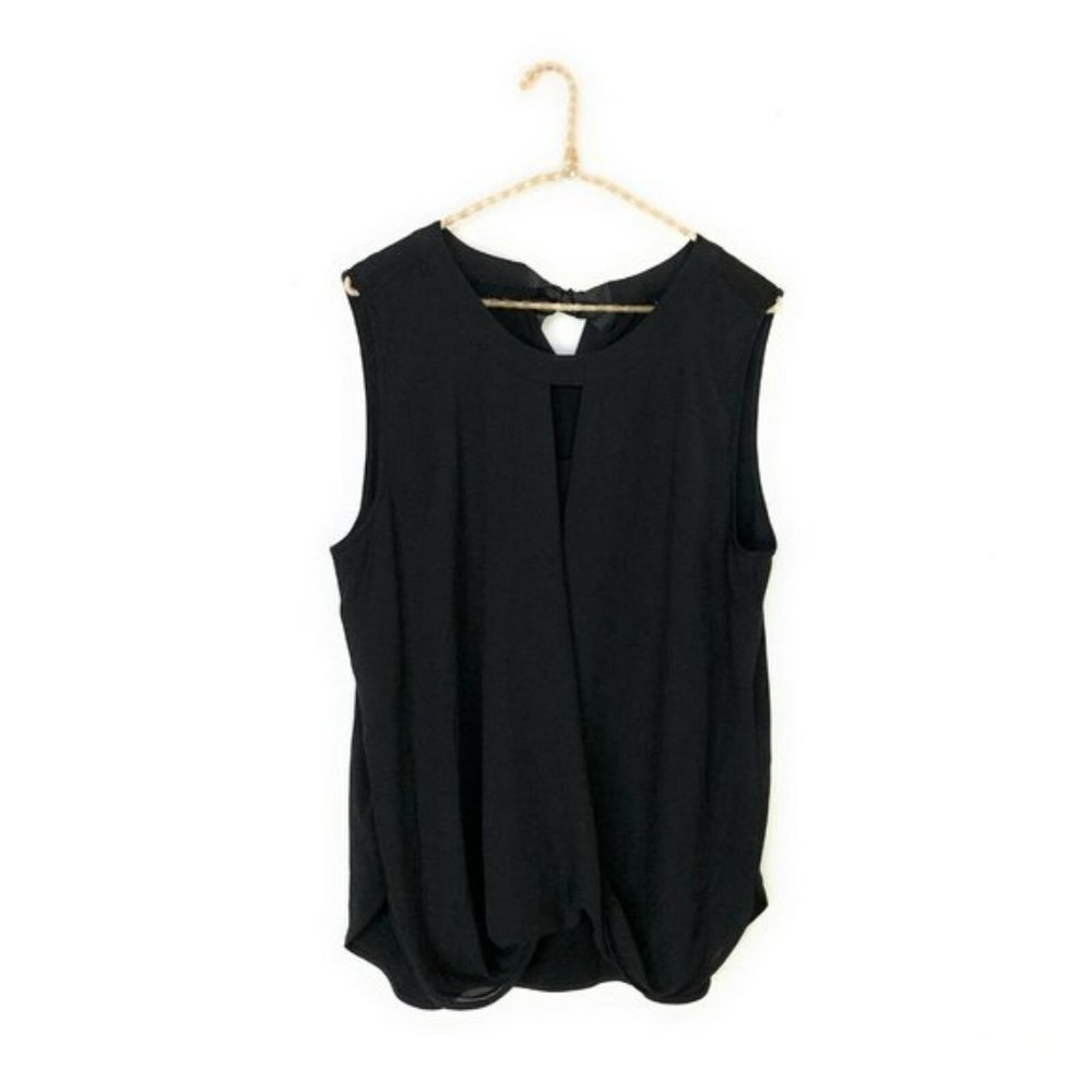 Stitch Fix 41 Hawthorn Clearwater Black Draped Top